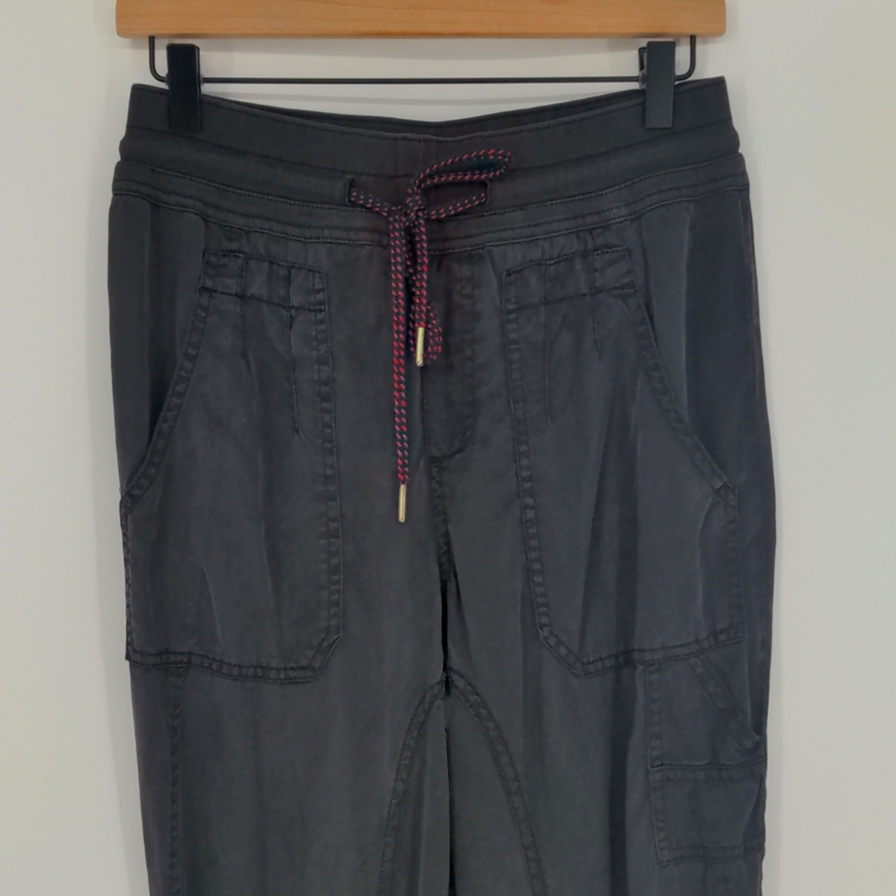 Anthropologie Women's The‎ Nomad High Rise Jogger Size Extra Small Charcoal Boho - Picture 2 of 15
